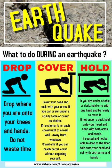 Earthquake Alert Workposter Template PosterMyWall