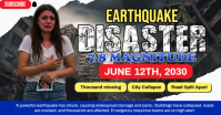 Earthquake Disaster Thumbnail template