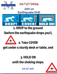 Earthquake Drill Flyer (US Letter) template