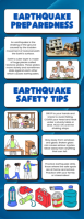 Earthquake Preparedness Banner Half Page Letter template