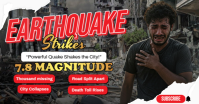 Earthquake Update Obraz udostępniany na Facebooku template