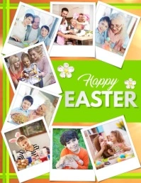 Easter, Collage Flyer (US Letter) template