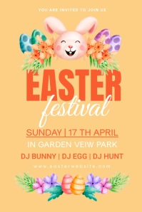 easter, event, spring, party,brunch Графика Pinterest template