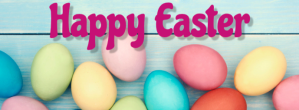 Turquoise Easter Greeting Facebook-coverfoto Template