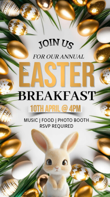 easter, event, spring, party Рекламная листовка (US Letter) template