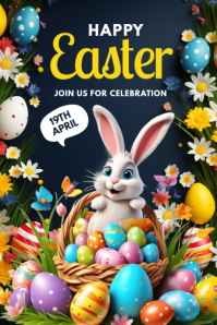 Zwart Easter Celebration Grafica Tumblr Template