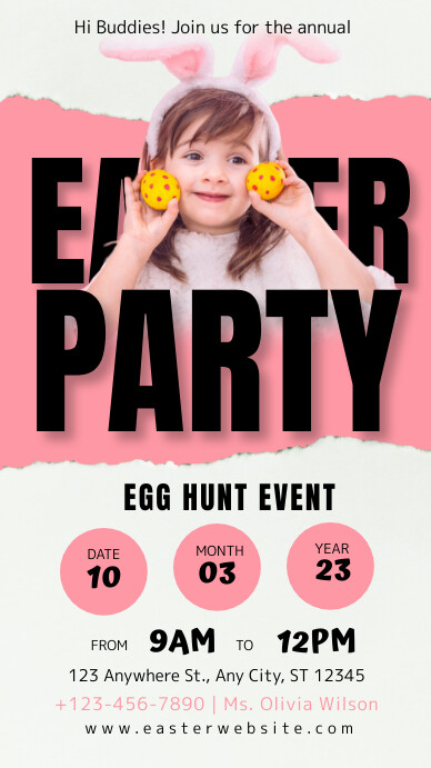 easter, event, spring, sale Instagram Story template