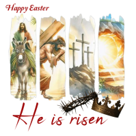 Easter, He is risen Wpis na Instagrama template
