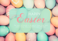 easter, spring, event, easter sale Postcard template