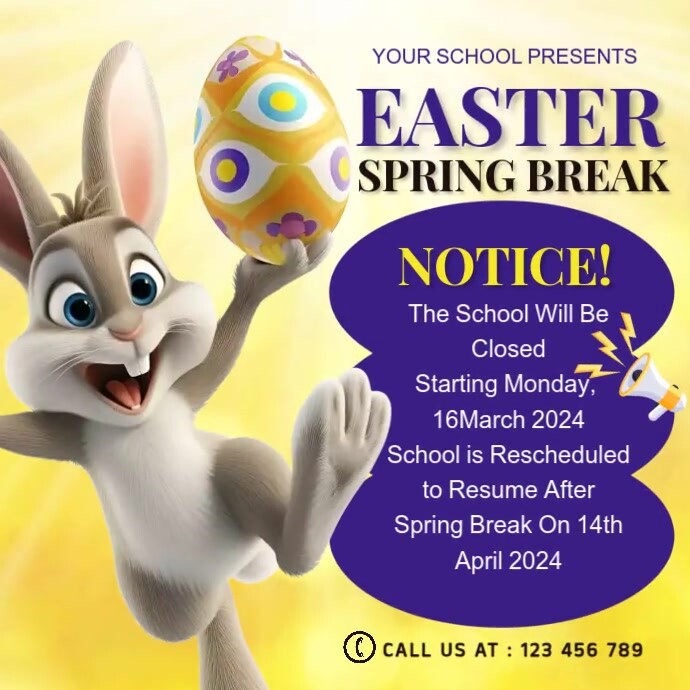 easter, event, spring, party 方形(1:1) template