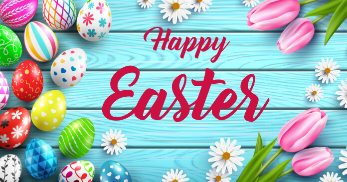 easter, event, spring, party Facebook Shared Image template