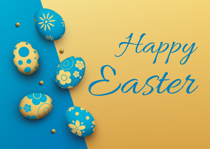 easter, event, spring, party Postcard template