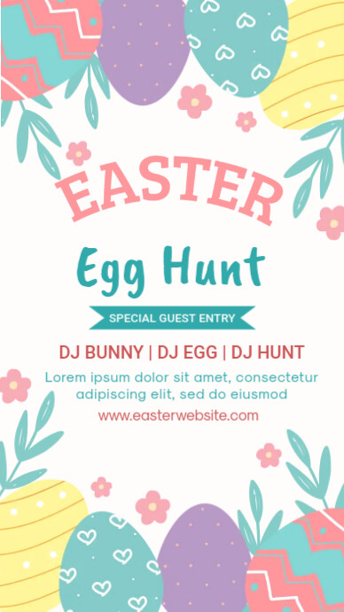 easter, event, spring, party Digitale Vertoning (9:16) template