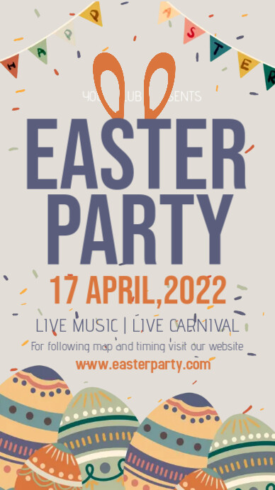 easter,spring,sale,event, hello easter Instagram Story template