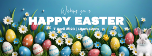Blu Easter Celebration Facebook-coverfoto Template