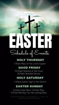 easter ,holy week,event História do Instagram template