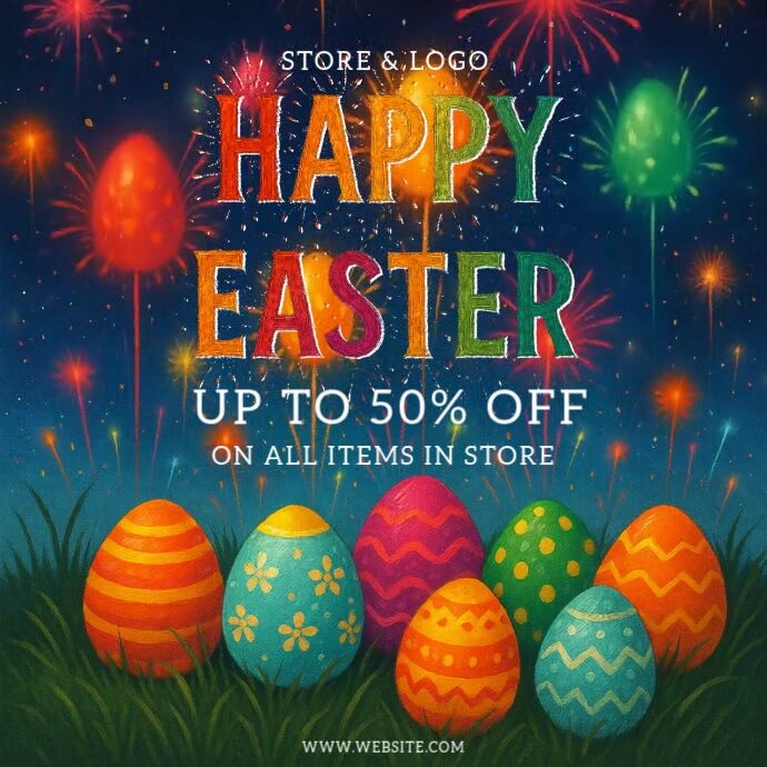 easter 2025 video template Instagram Post