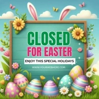 Easter ad template Square (1:1)