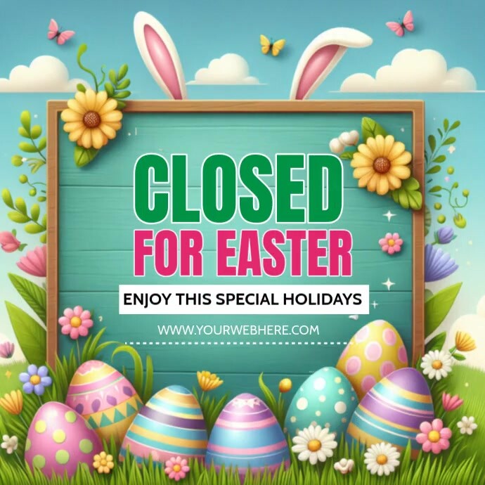 Easter ad template Square (1:1)