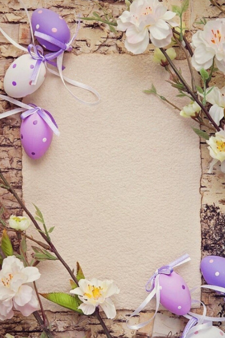 Easter Background Poster template