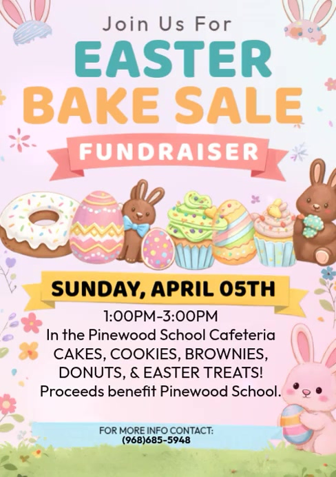 Easter Bake Sale Template | PosterMyWall