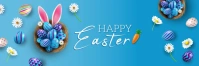 Easter banner Bannière 2' × 6' template