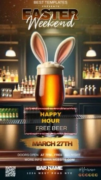 easter bar advert design template Instagram-verhaal