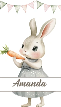 Easter basket name tags, Custom Easter tags, Easter basket tags personalized Carte de visite template