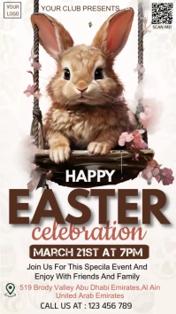 easter brunch, egg hunt Instagram Story template