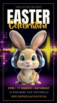 easter brunch,eater menu,event Digitalanzeige (9:16) template