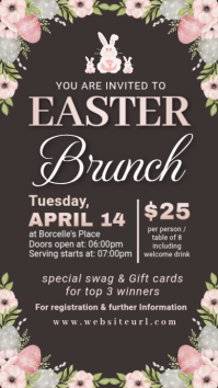 easter brunch,eater menu,event Instagram Story template
