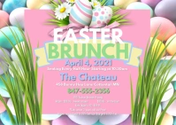 Easter Brunch 2 Postcard template