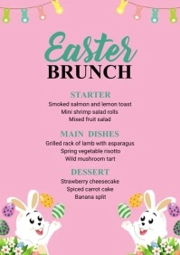 Easter Brunch Ads A4 template