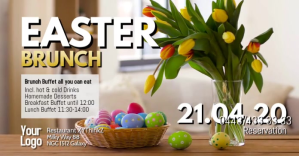 Easter Brunch Buffet Breakfast Events Ostern Video Annuncio Facebook template