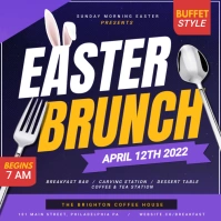 Easter Brunch Сообщение Instagram template