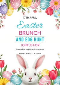 easter brunch A4 template