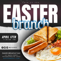 Easter Brunch Publicação no Instagram template