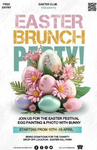 Easter Brunch Tablóide template
