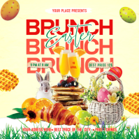 Easter Brunch Instagram-opslag template