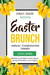 easter brunch Iphosta template