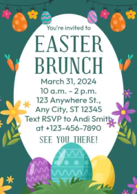 Easter Brunch A4 template