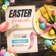 Easter Brunch Instagram Post template