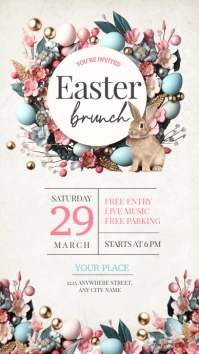 easter brunch instagram story template