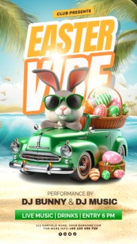 easter bunny Instagram Story template