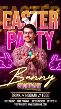Easter Bunny Party Instagram Story template