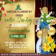 EASTER CARD/ Church flyer Template | PosterMyWall