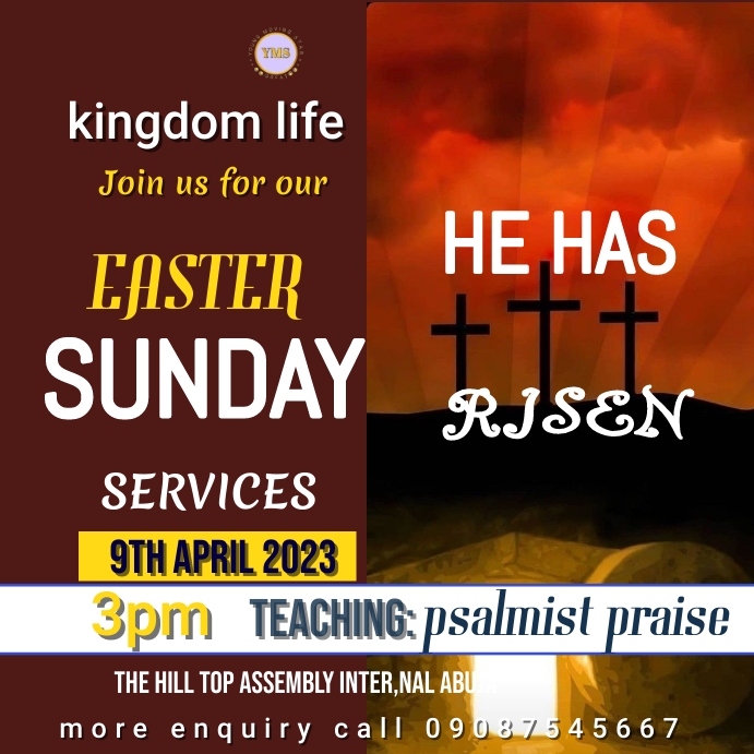 EASTER CARD/ Church flyer Template | PosterMyWall
