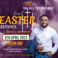 EASTER CARD/ Church flyer Template | PosterMyWall