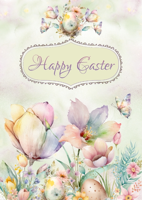 Easter Card Template PosterMyWall