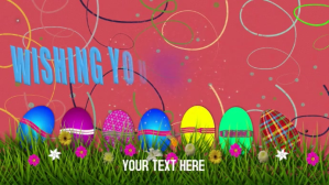 Roze EASTER card Digitalt display Template